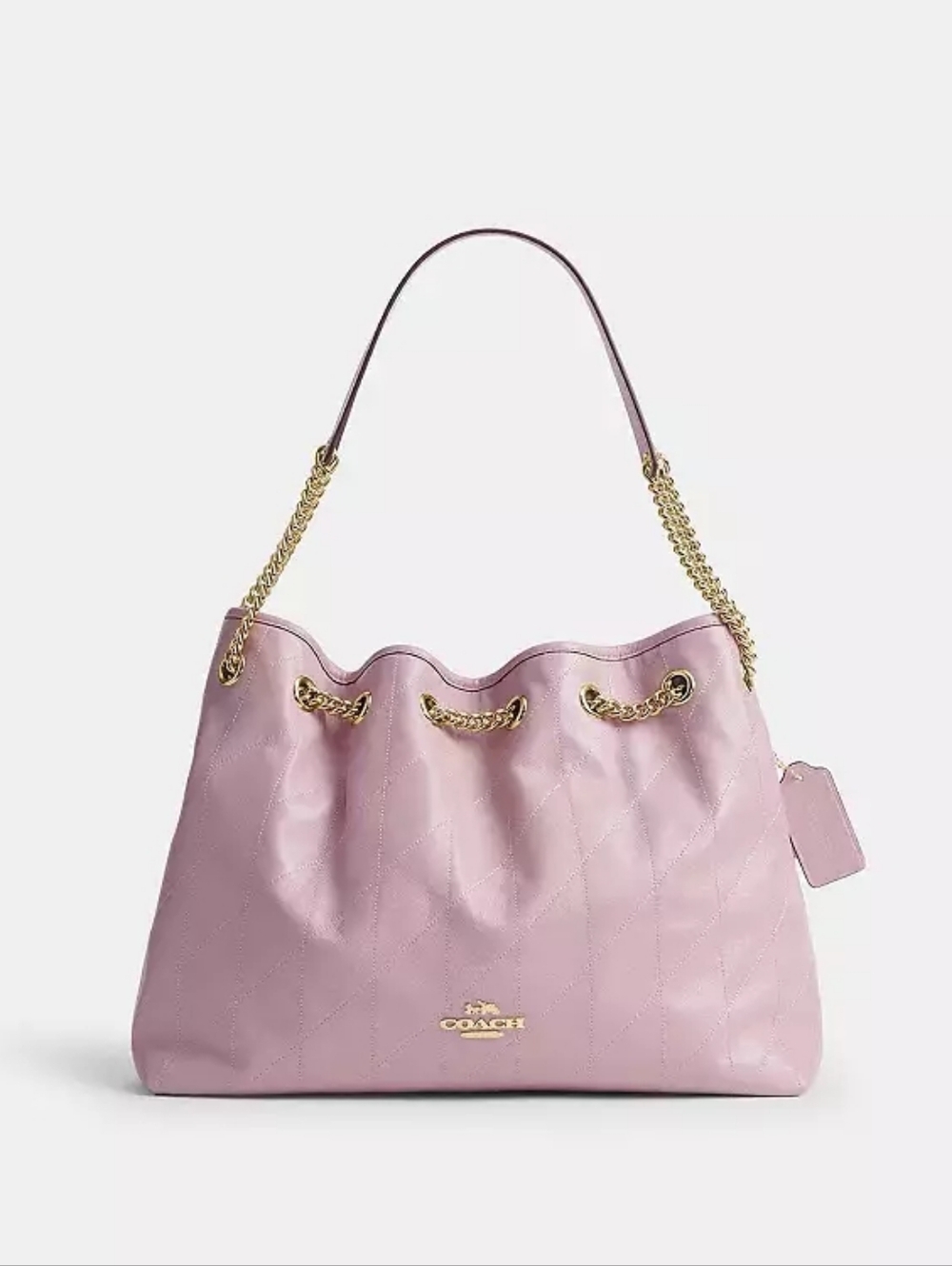 Coach Evelyn Shoulder Bag With Quilting (Pink incarnation) - Picture 2 of 16